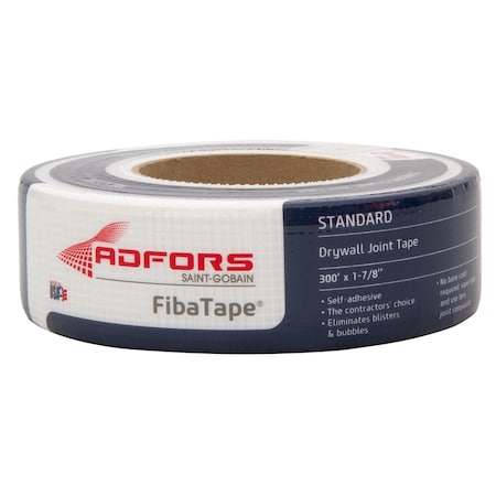Adfors Saint-Gobain ADFORS FibaTape 300 ft. L X 1-7/8 in. W Fiberglass Mesh White Self Adhesive Drywall Joi FDW8665-U